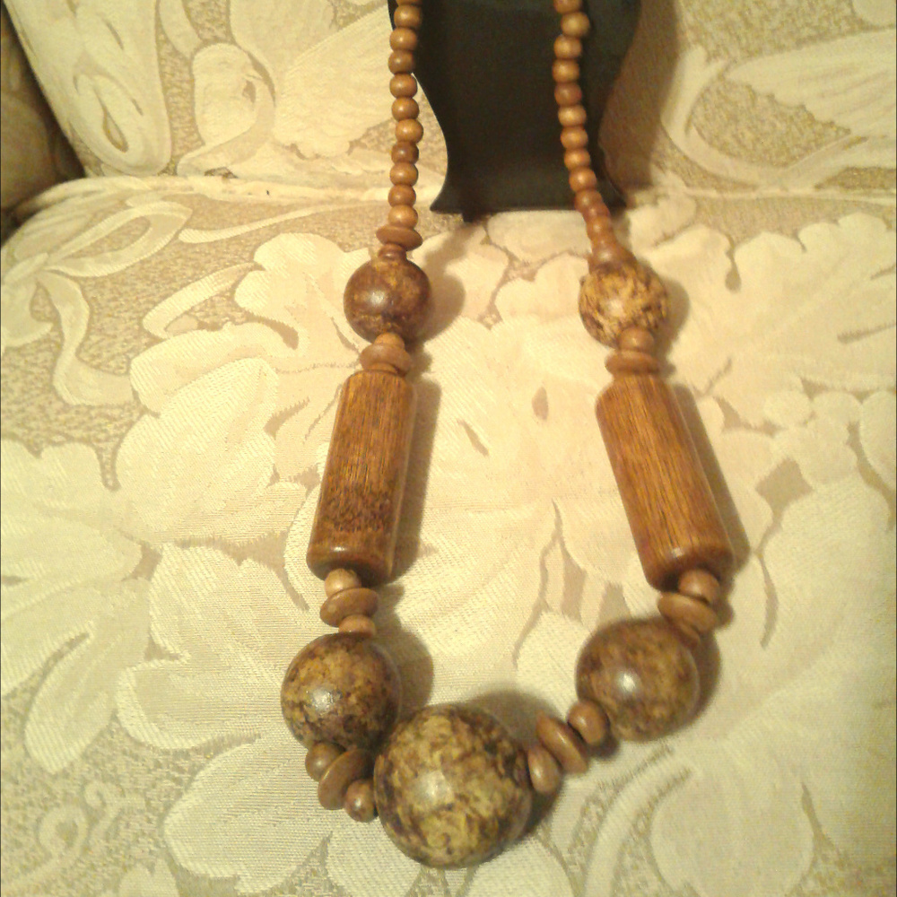 **** 5 for $20****  Wood Bead Necklace